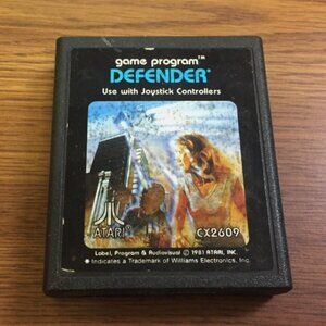 1982 Defender Vintage Video Game for Atari 2600 Collectible